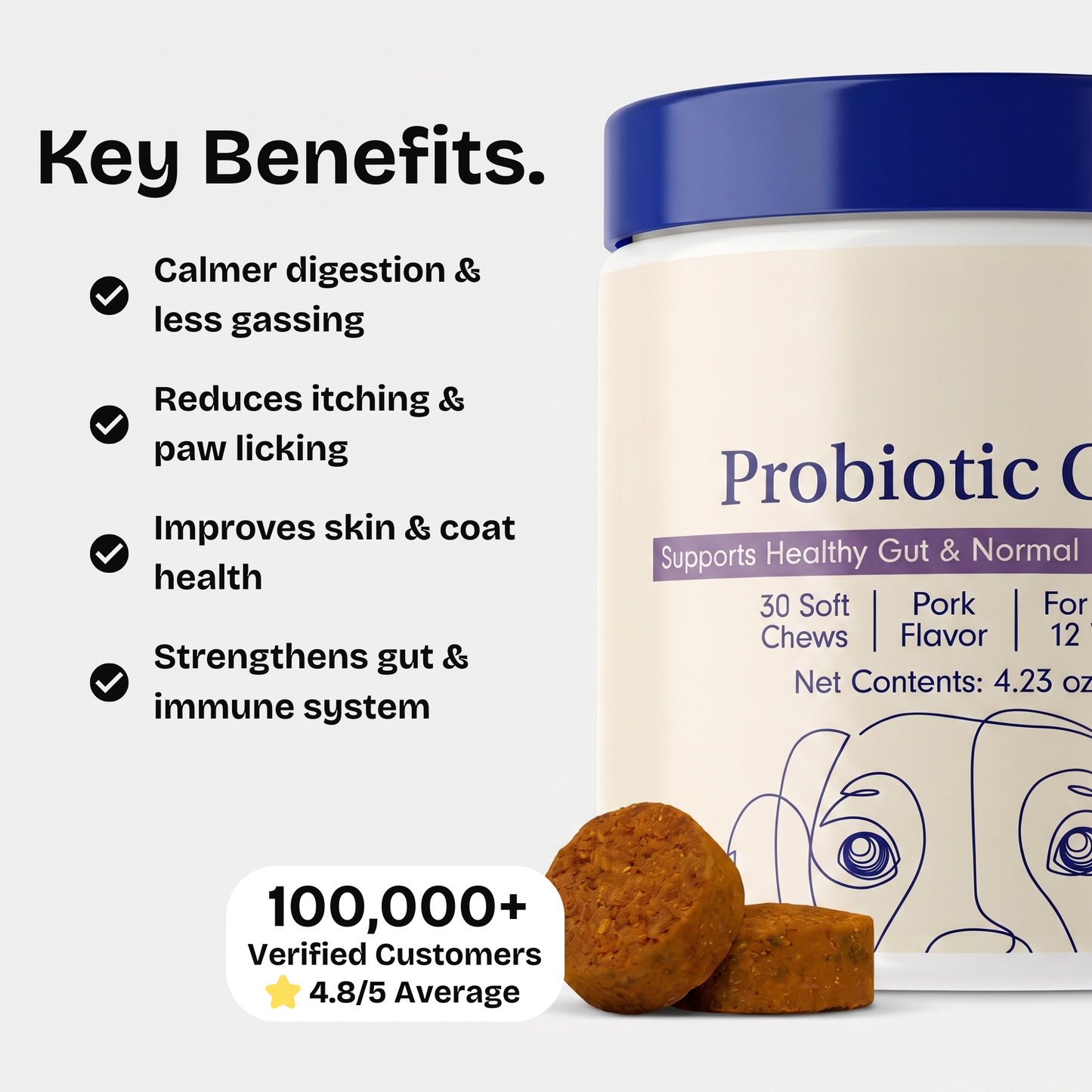 Daily Probiotic Chew - Gut & Digestive Health