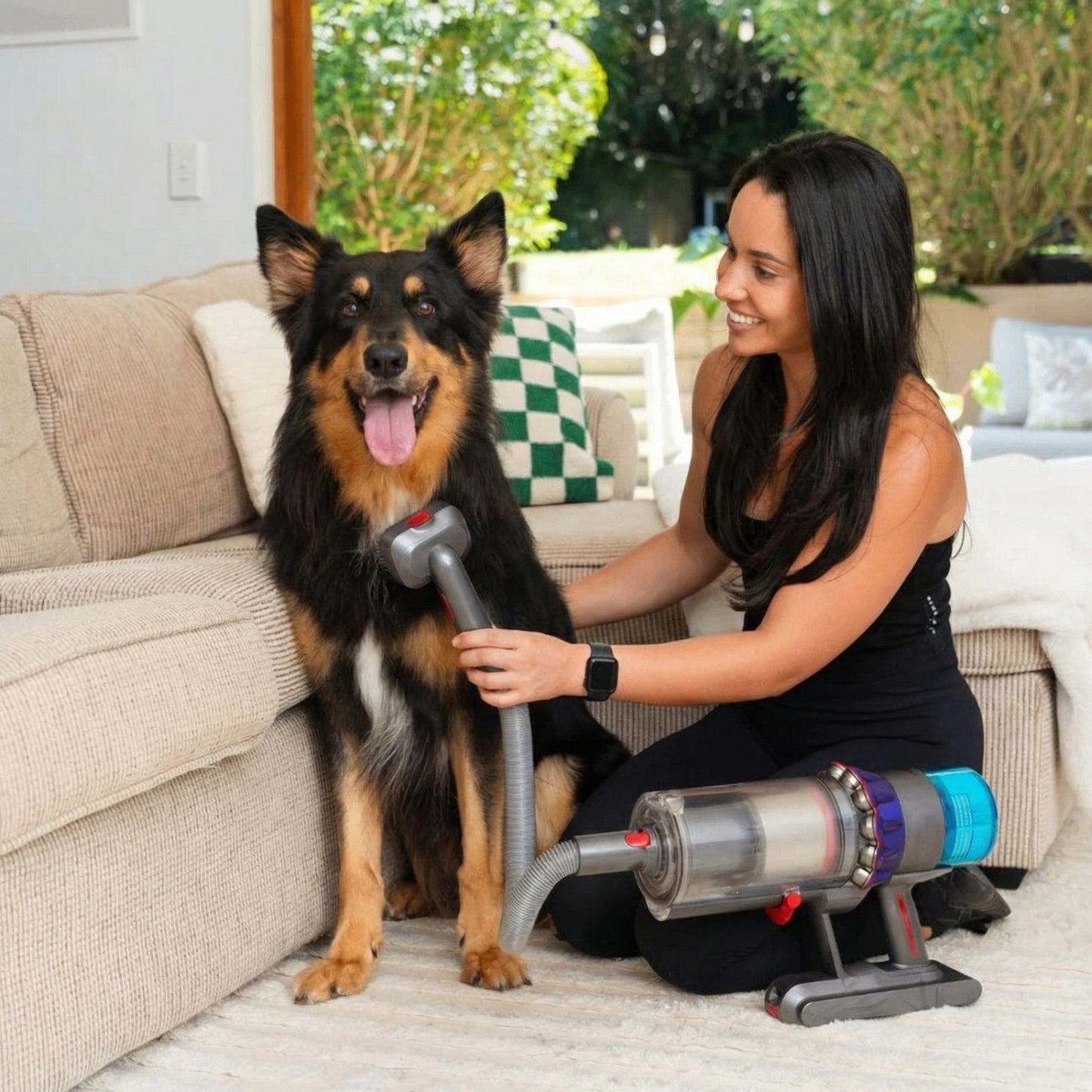 ShedLess™ Vacuum Grooming Brush