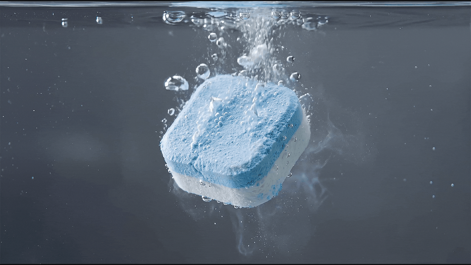 SepticSafe tablet dissolving in washer drum