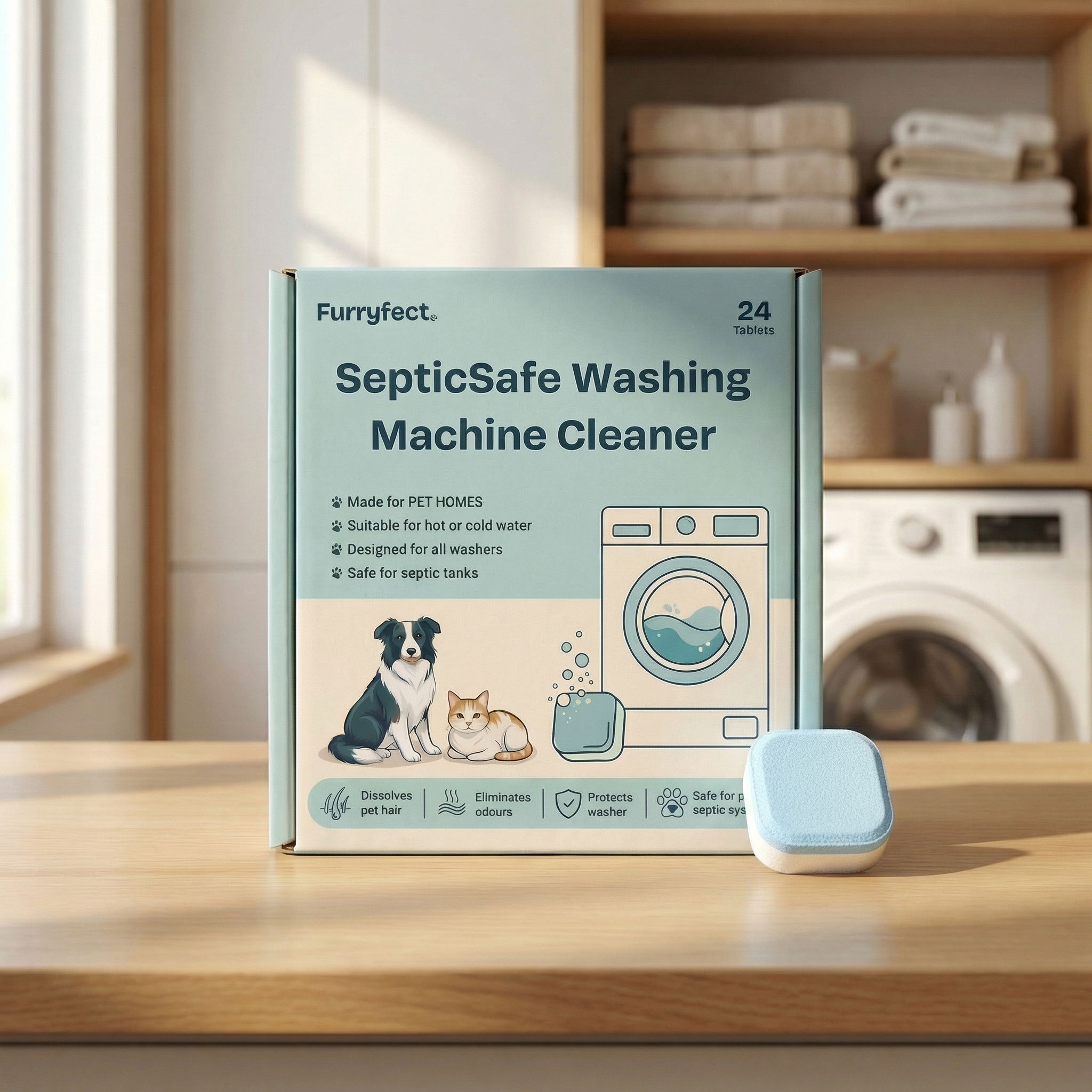 SepticSafe Washing Machine Cleaner - 24 Tablets
